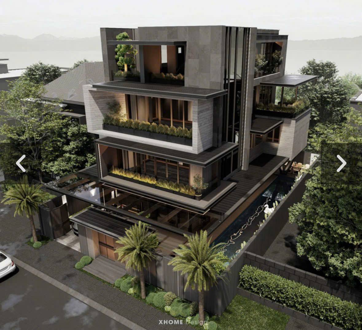 Вилла 3 этажа: 4 спальни 4wc 400m2 · 6 000 USD